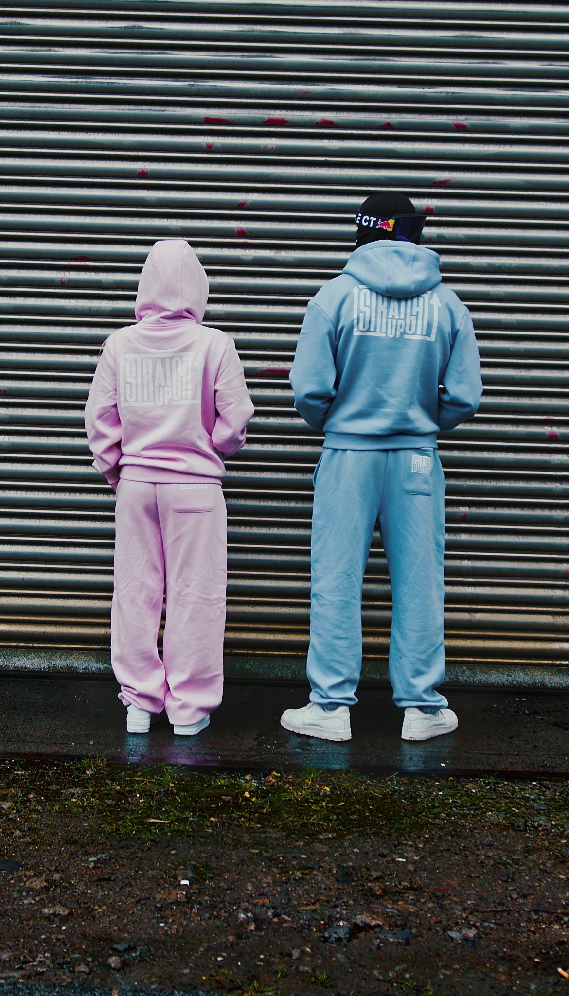Straightup Tracksuite Pink/Baby Blue